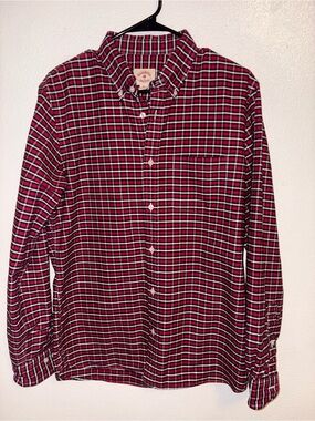 Brooks Brothers Red Fleece Button-Down Shirt Size Medium